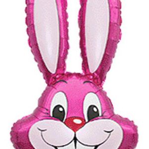 Nyuszifej Pink fólia lufi 36 cm (WP)