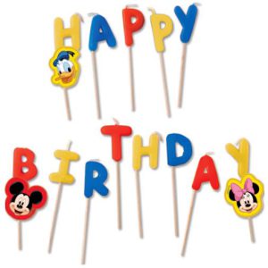 Disney Mickey Rock the House Happy Birthday gyertya