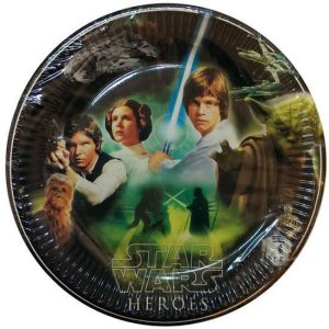 Star Wars Heroes papírtányér 8 db-os 23 cm