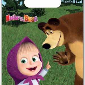 Mása és a medve Forest ajándéktasak, ajándékzacskó 6 db-os