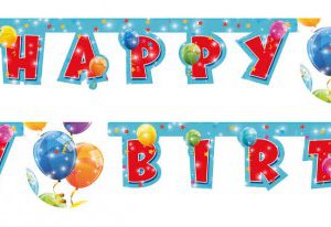 Lufis Sparkling Happy Birthday felirat 200 cm