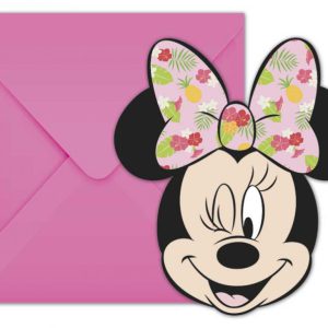 Disney Minnie Tropical party meghívó 6 db-os