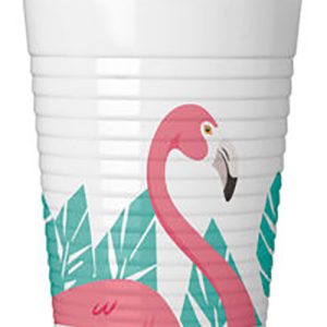 Flamingó Pink műanyag pohár 8 db-os 200 ml