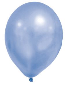 Metallic Blue Pastel léggömb, lufi 8 db-os
