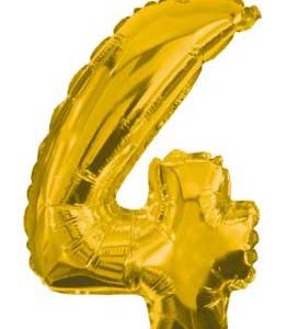 Arany Gold óriás 4-es szám fólia lufi 85 cm