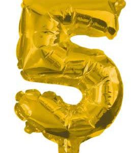 Arany Gold óriás 5-ös szám fólia lufi 85 cm