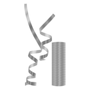 Ezüst Unicolour Metallic szerpentin