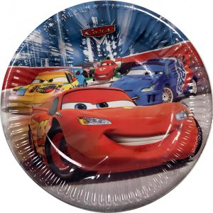 Disney Verdák Arena Race papírtányér 8 db-os 20 cm