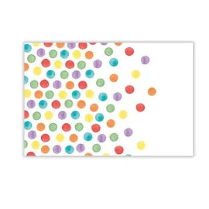 Színes Dots műanyag asztalterítő 120x180 cm