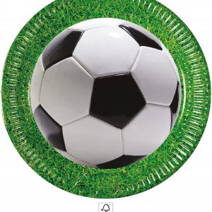Focis Soccer Field papírtányér 8 db-os 23 cm FSC