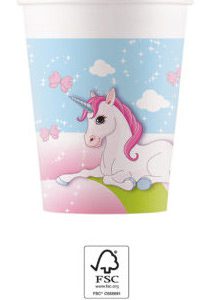 Unikornis Castle papír pohár 8 db-os 200 ml FSC