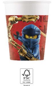 Lego Ninjago papír pohár 8 db-os 200 ml FSC