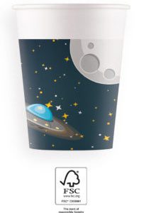 Űr Rocket Space papír pohár 8 db-os 200 ml FSC