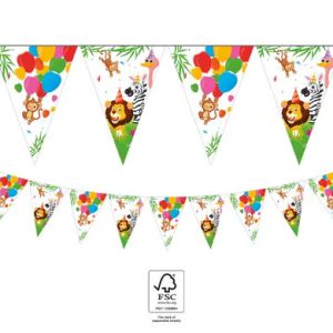 Dzsungel Balloons zászlófüzér FSC 2,3 m