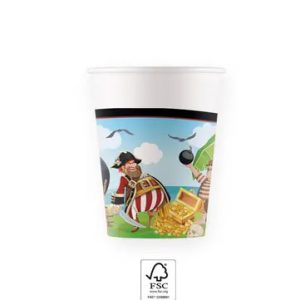 Kalóz Island papír pohár 8 db-os 200 ml FSC