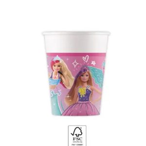 Barbie Fantasy papír pohár 8 db-os 200 ml FSC