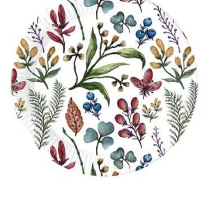 Virág Herbs papírtányér 8 db-os 23 cm