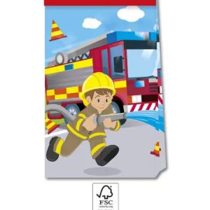 Tűzoltó Rescue papírzacskó 4 db-os FSC