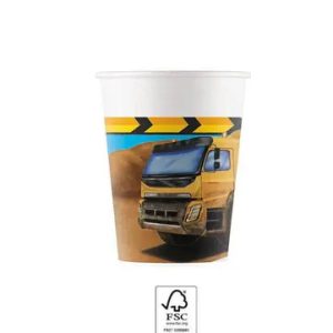 Építkezés Grabber papír pohár 8 db-os 200 ml FSC