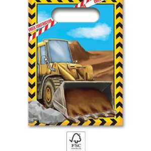 Építkezés Grabber papír ajándéktasak, ajándékzacskó 4 db-os