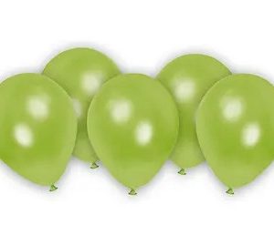 Zöld Metallic Pastel Green léggömb, lufi 8 db-os