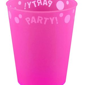 Fuchsia Fluorescent, Fukszia micro prémium műanyag pohár 250 ml
