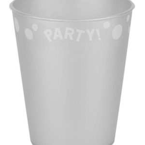 Silver, Ezüst micro prémium műanyag pohár 250 ml