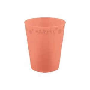Lazacszín Pastel Salmon micro prémium műanyag pohár 250 ml