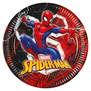 Pókember World of Webs papírtányér 8 db-os 23 cm FSC