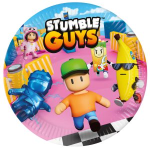 Stumble Guys Chaos Runner papírtányér 8 db-os 23 cm FSC
