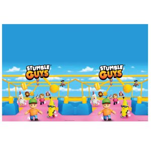 Stumble Guys Chaos Runner műanyag asztalterítő 120x180 cm