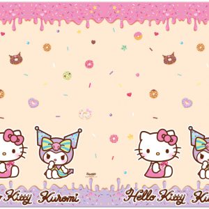 Hello Kitty Kuromi műanyag asztalterítő 120x180 cm