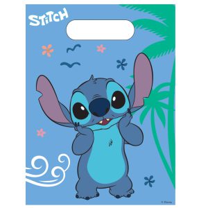 Disney Lilo és Stitch, A csillagkutya Angel műanyag ajándéktasak, ajándékzacskó 6 db-os
