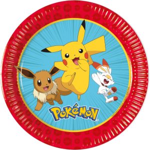 Pokémon Next Generation papírtányér 8 db-os 20 cm FSC