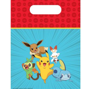 Pokémon Next Generation műanyag ajándéktasak, ajándékzacskó 6 db-os