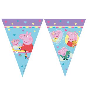 Peppa malac With Love zászlófüzér 2,3 m FSC