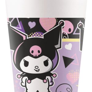 Hello Kitty Kuromi Pop Art papír pohár 8 db-os 200 ml FSC