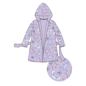 Disney Lilo és Stitch, A csillagkutya Hibiscus Purple gyerek köntös 3 - 8 év / 98 - 128 cm
