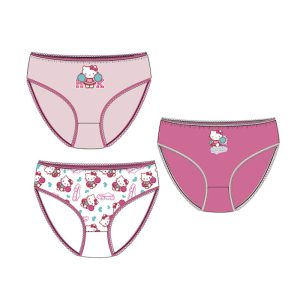 Hello Kitty Cheer gyerek fehérnemű, bugyi 3 darab/csomag 3 - 8 év / 98 - 128 cm
