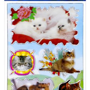 Cicás Flowers matrica ezüst díszítéssel