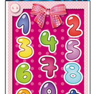 Számos Pink matrica ezüst díszítéssel