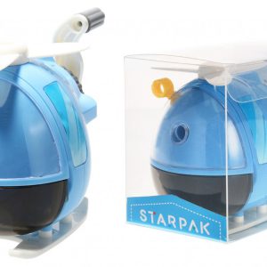 Helikopter Blue hegyező, faragó kézi hajtókarral