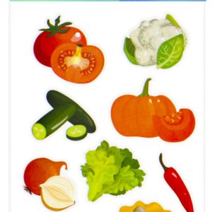 Zöldség Tomato matrica szett