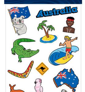 Utazás, Ausztrália matrica szett