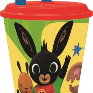 Bing Waving szívószálas pohár, műanyag 430 ml