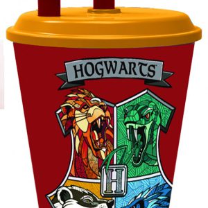 Harry Potter School Shields szívószálas pohár, műanyag 430 ml