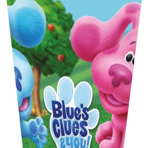 Azúrkék nyomok Play műanyag pohár 260 ml