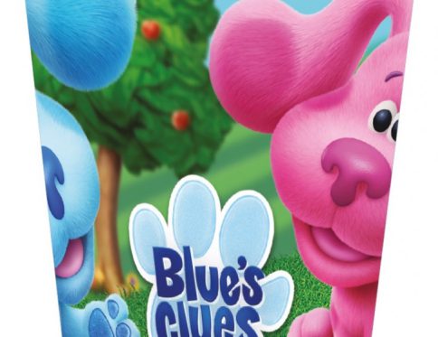 Azúrkék nyomok Play műanyag pohár 260 ml