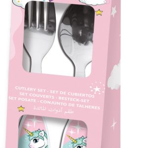 Unikornis Range fém evőeszköz készlet - 2 darabos