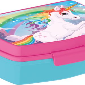 Unikornis Rainbow funny műanyag szendvicsdoboz